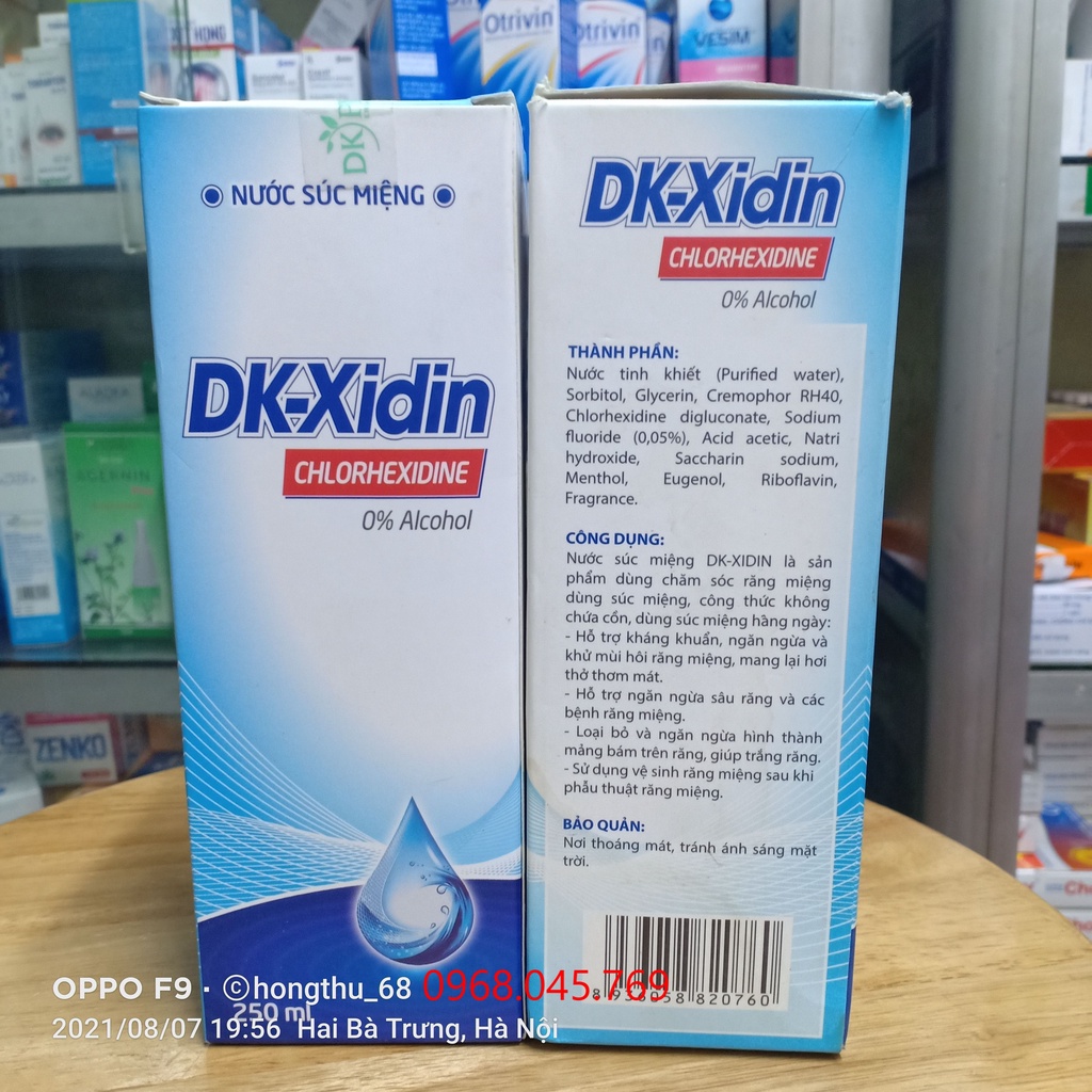 Nước súc miệng DK-Xidin chai 250ml