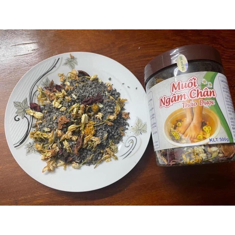 Muối ngâm chân thảo dược hộp 500g