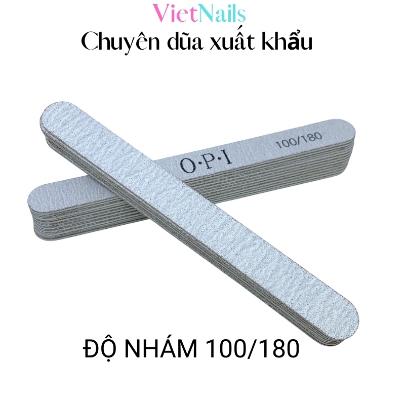 Dũa Móng Tay Nhám OPI, Dũa Móng Nail Chuyên Dụng Cho Thợ Làm Móng Độ Nhám 100/180