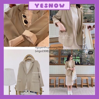 Áo blazer nữ áo khoác trơn 6 màu phong cách Hàn Quốc - YESNOW