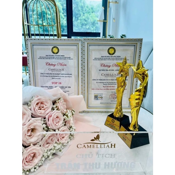 Nước hoa hồng CamelliaH Calming White Toner, làm dịu và cân bằng độ ẩm cho da - lành tính 120ml