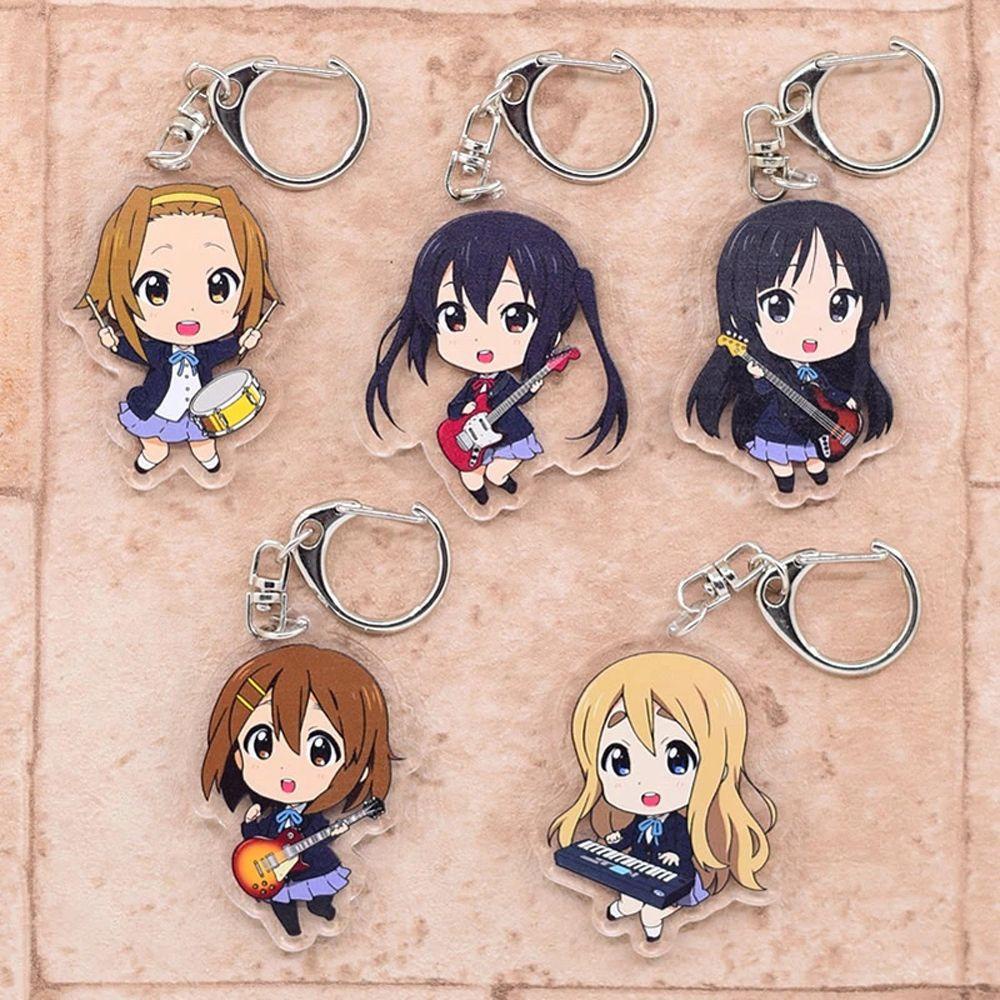 LILYES K-on!! Móc Khóa Hai Mặt Họa Tiết Hoạt Hình Anime