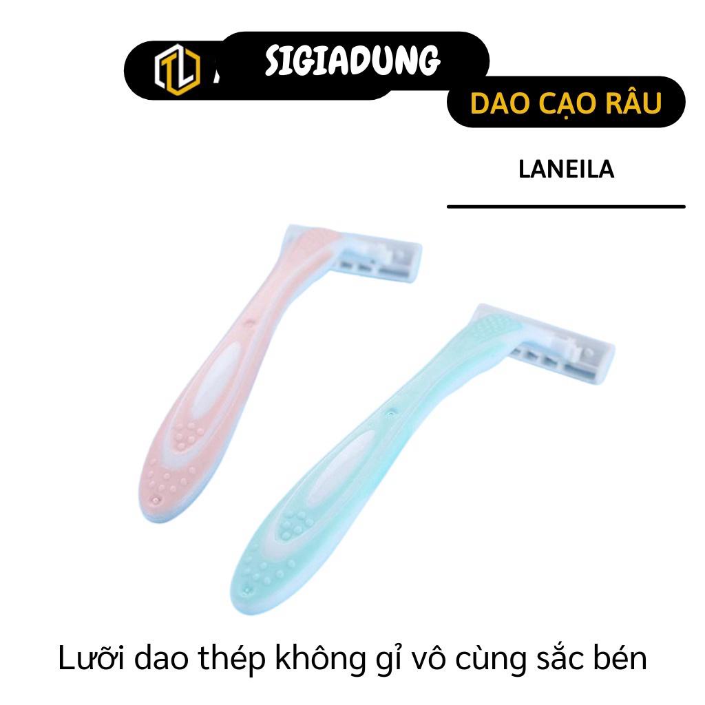 [SGD] Dao Cạo Râu - Dao Cạo Dành Cho Nữ Laneila, Giảm Kích Ứng Da, Có Thể Tái Sử Dụng 7364