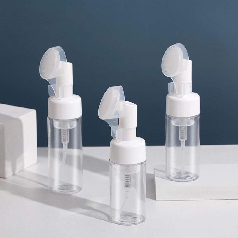 Bình Xịt Tạo Bọt Sữa Rửa Mặt Bằng Silicone Dạng Nhấn 100/150/200ml