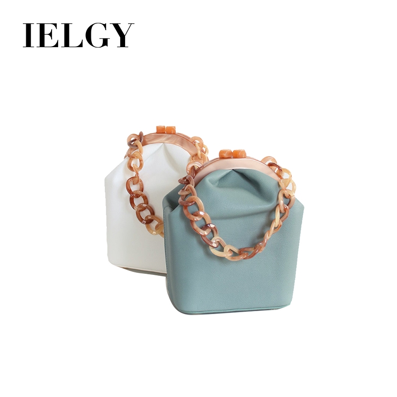 Túi Đeo Vai Bằng Acrylic Phối Dây Xích Thời Trang