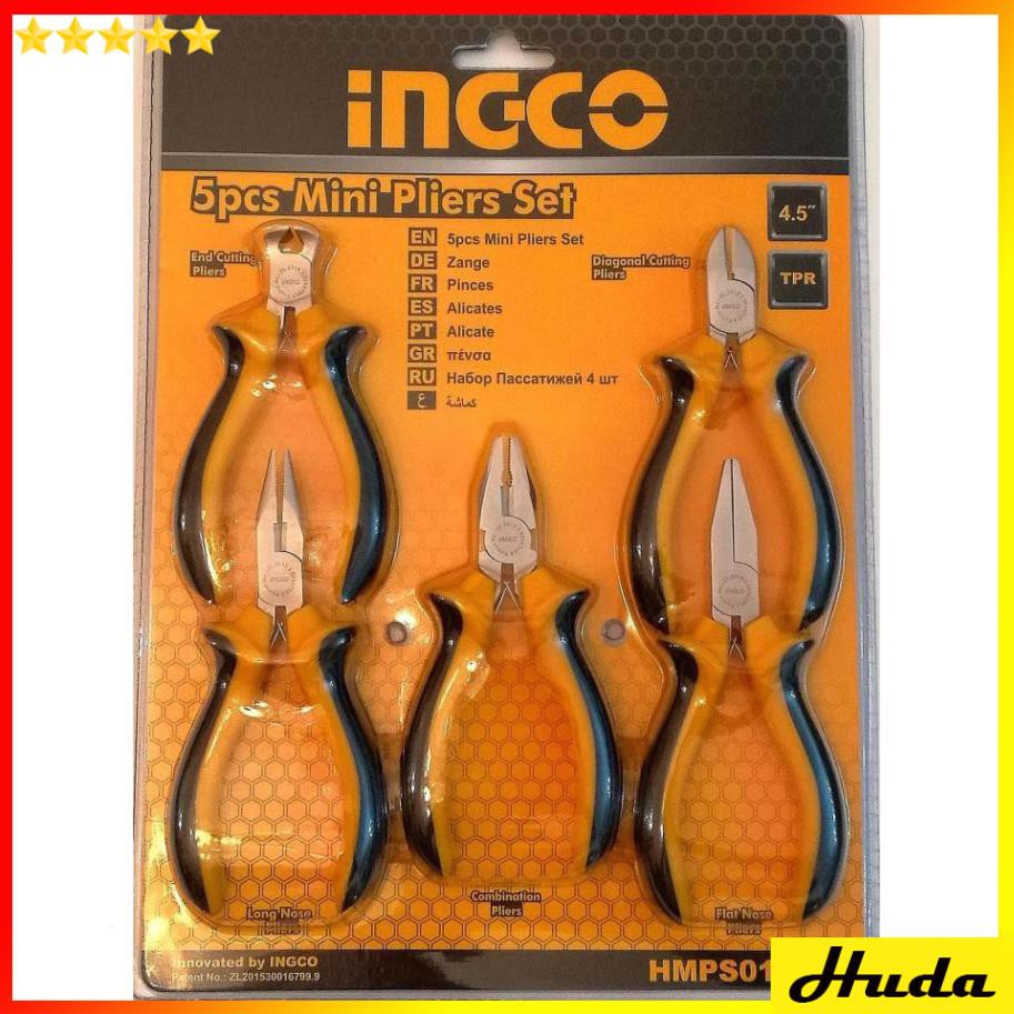 Bộ 5 kềm mini Ingco HMPS01115  LKJ