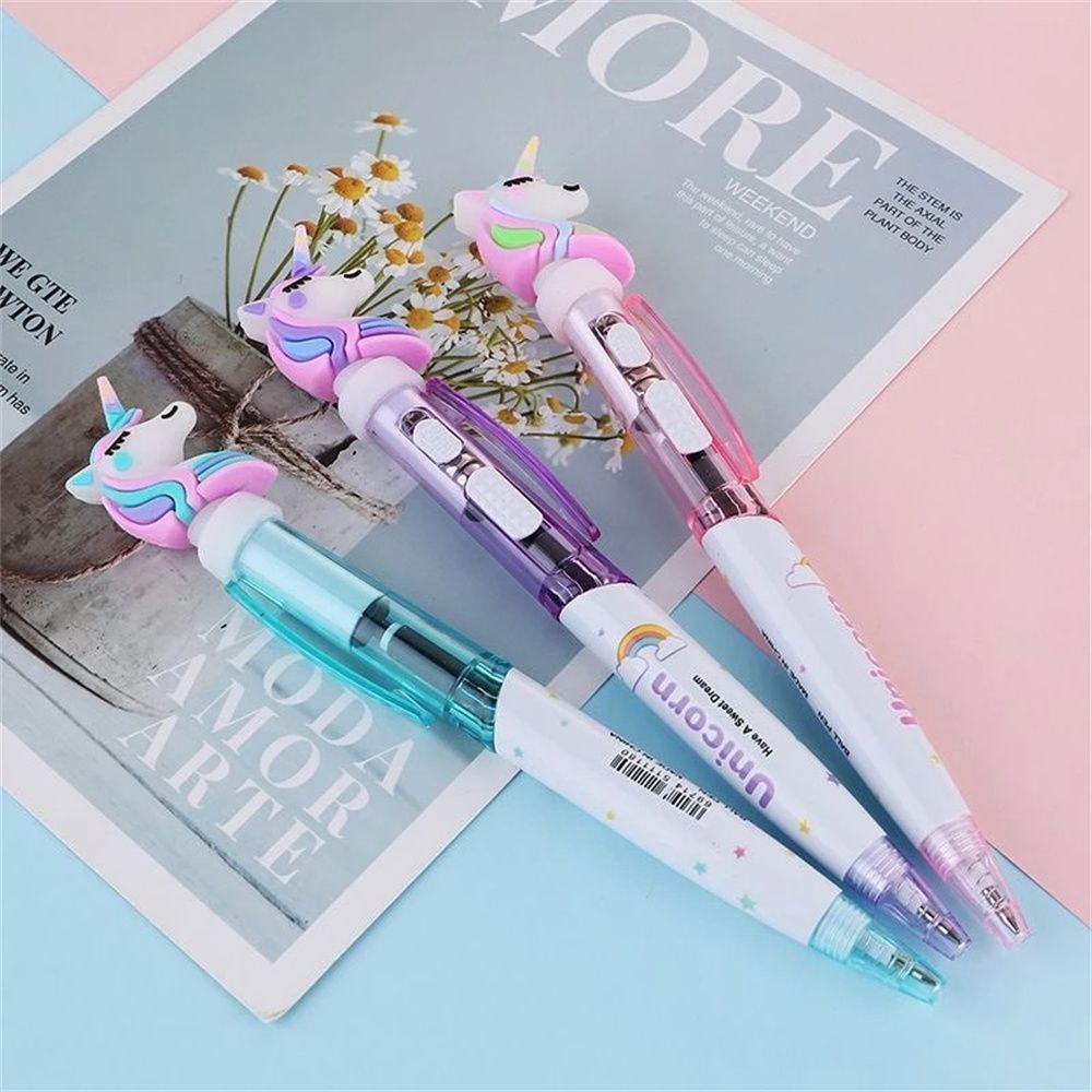 Bút Bi Ngòi 0.5mm Có Chi Tiết Kỳ Lân Xinh Xắn Chất Lượng Cao