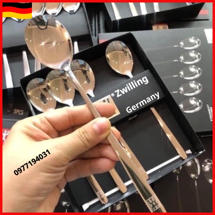 Set 5 thìa ăn Zilling Inox cao cấp nhập khẩu từ Liên bang Đức
