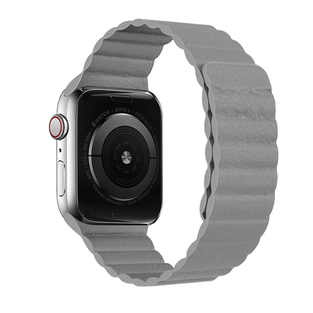 Dây đeo đồng hồ làm từ da khóa nam châm cho Apple watch 5 4 44 mm 40mm iwatch 42mm 38mm