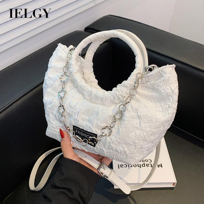 Túi đeo vai IELGY với dây xích phong cách thời trang Pháp