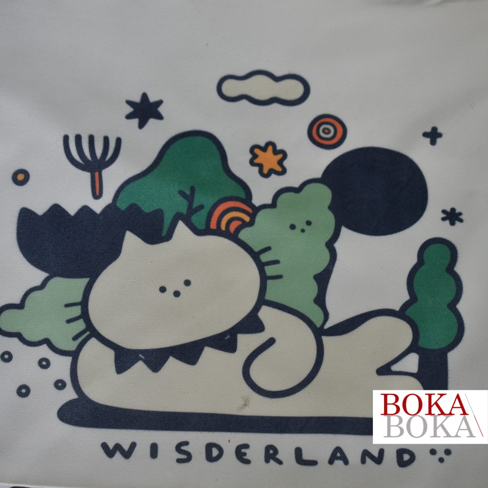 Túi tote vải canvas mềm WisderLand nữ xách vai kẹp nách thời trang giá rẻ phong cách hàn quốc