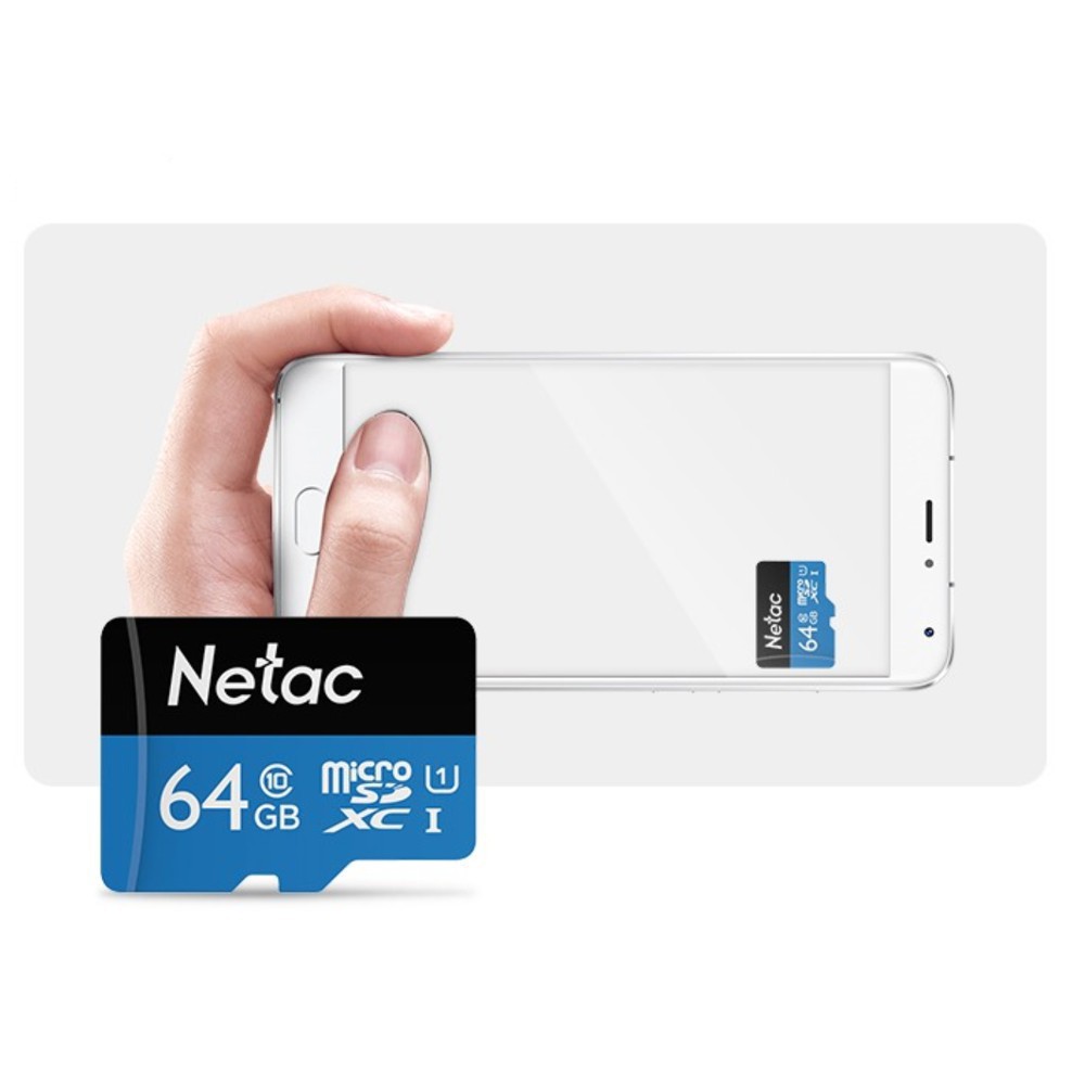 (THANH LÝ SỐC ĐT 61 )Thẻ Nhớ MicroSD Netac 64gb Class 10 Chuyên Dùng Cho Camera