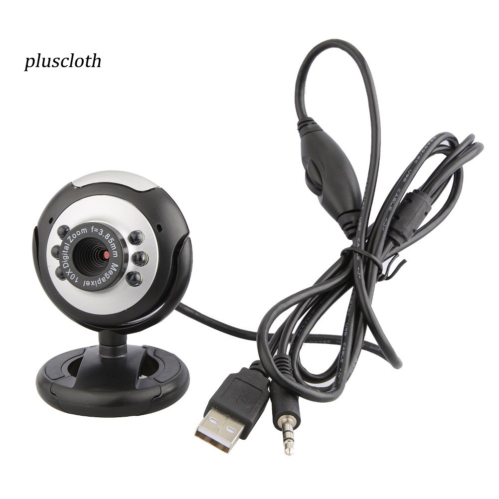 Webcam Hd 12.0mp 6 Bóng Led Có Micro Cho Máy Tính / Laptop
