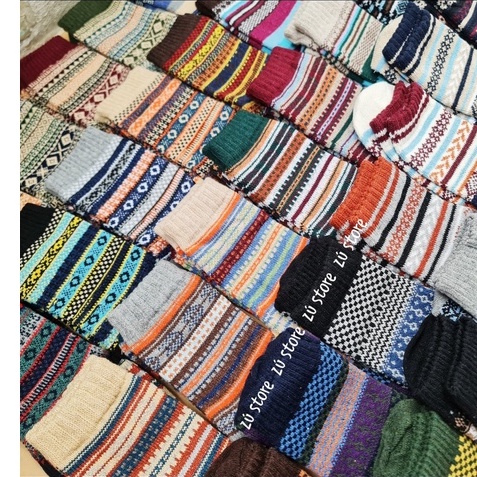 tất thổ cẩm vintage cổ cao