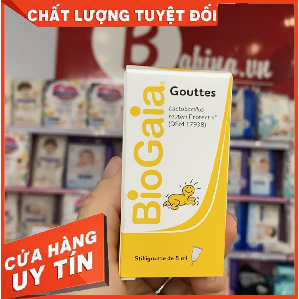 Men BioGaia Protectis, men tiêu hóa bổ sung, cải thiện hệ vi sinh đường ruột (loai tuýp nhựa 5ml)