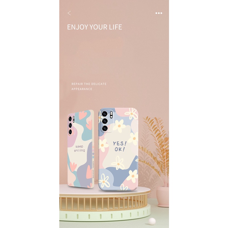 Ốp Điện Thoại Silicon Hình Hoa Có Dây Đeo Cho Xiaomi Mi 11 Lite 5G NE 12 12X Mi 11T 10T Pro Redmi Note 10 11S 9 9S 10S Pro Max