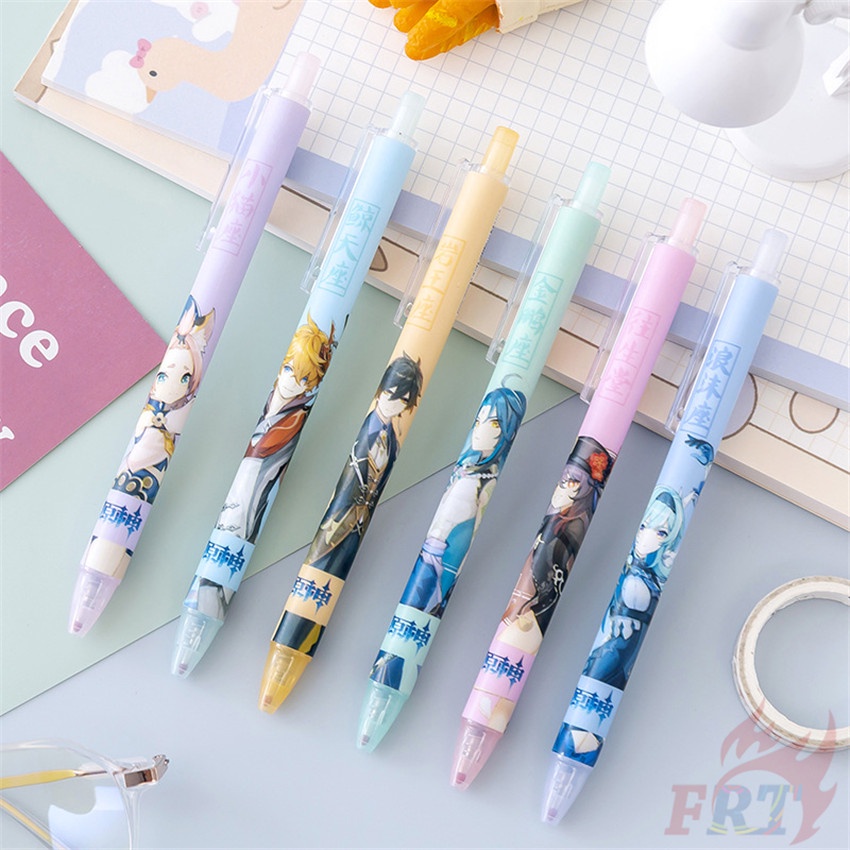 1 Cái ✿ Bút Tác Động Genshin ✿ Bút Mực Gel Trung Tính Dùng Trong Trường Học/Văn Phòng