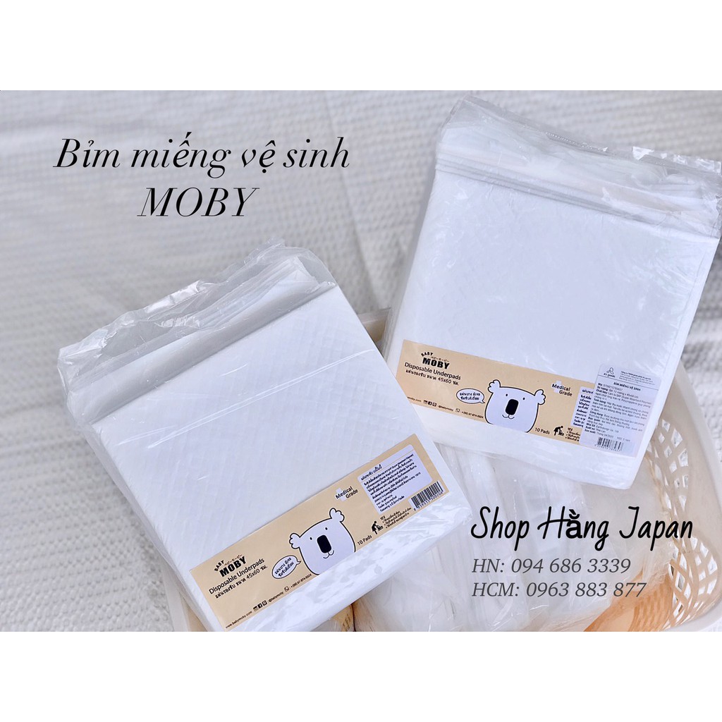 Miếng Lót Thay Chống Tràn Siêu Thấm Moby/ 10 Miếng