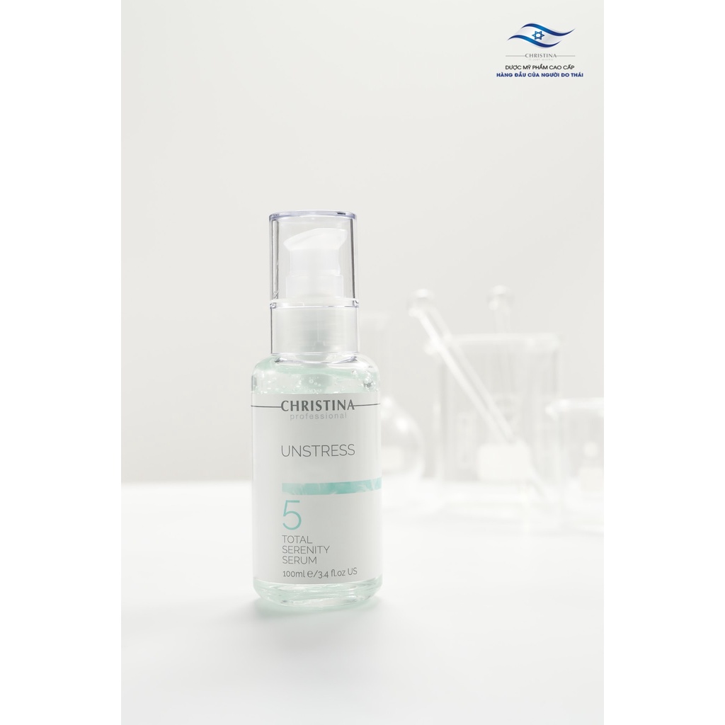 Christina Unstress Total Serenity Serum Phục hồi Làm dịu da 100ml