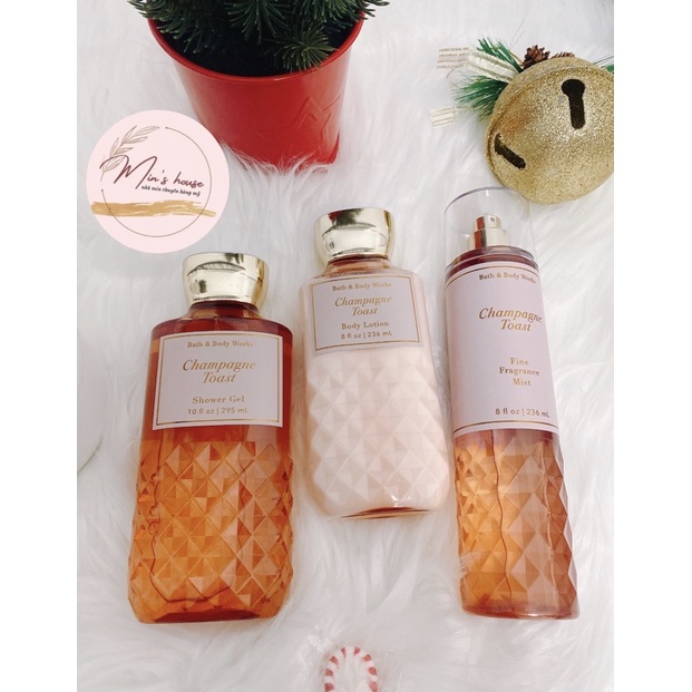 Champagne Toast Sữa tắm/ Xịt body/ Cream/ Lotion - Bath body work