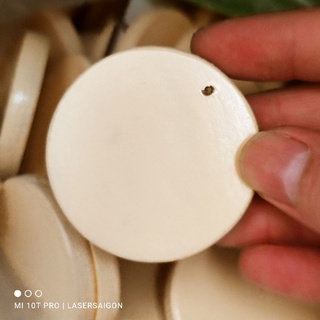Phôi móc khoá gỗ - 2 mặt gỗ