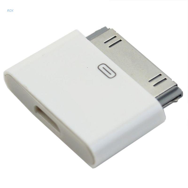 1 đầu chuyển đổi từ cổng Micro USB Female sang 30 Pin Male cho ĐT táo 4 4S