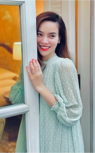 Vải lưới dập ly chấm bi