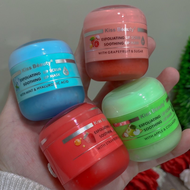 Lẻ 1 lọ tẩy da chết nạ dưỡng hồng môi kissbeauty