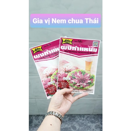 [Lobo Thái] Gia vị làm nem chua gói 70g. Nam Powder Seasoning Mix. NK chính hãng