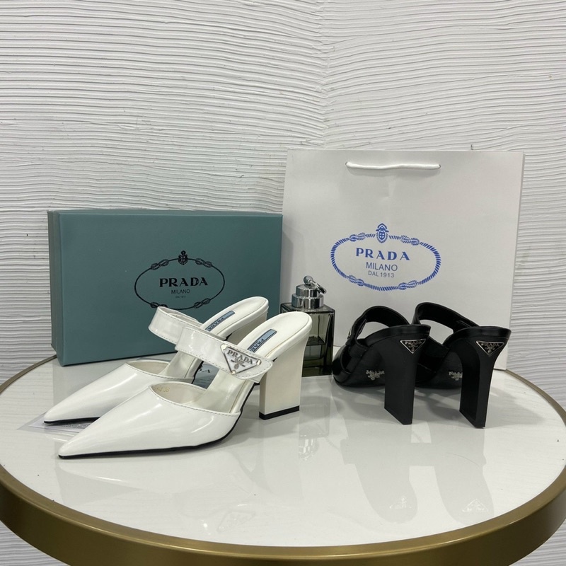 Sục prada gót dẹt mũi nhọn fullbox