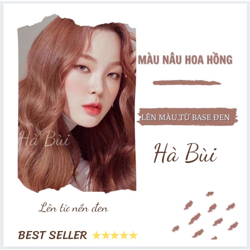 [ Sale Hot Combo ]  Combo Thuốc Nhuộm Tóc Màu Nâu Chocolate Tặng Oxy Trợ Nhuộm Siêu Tôn Da