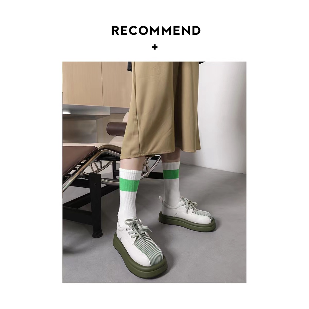 Giày Da Mũi Vuông Phong Cách Anh Quốc Thời Trang Cho Nữ 2022