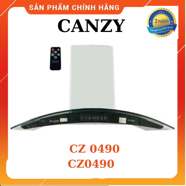 Máy Hút Mùi Kính Cong Canzy CZ 0470-Điều Khiển Từ Xa-Hút Khói- Khử Mùi Nhà Bếp -Hàng Chính Hãng -Bảo Hành 24 Tháng