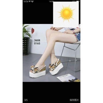 dép xuồng nơ sọc
