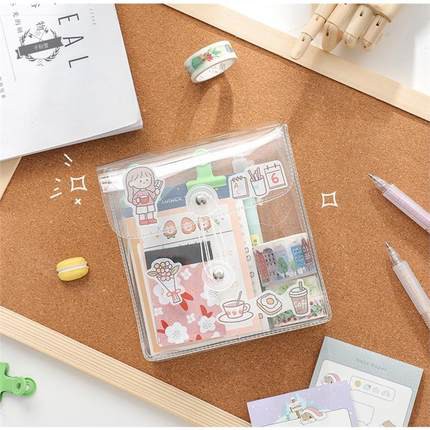 Túi Đựng Đồ Chống Thấm Nước Bằng Nhựa PVC Trong Suốt Tiện Lợi Phong Cách Hàn Quốc