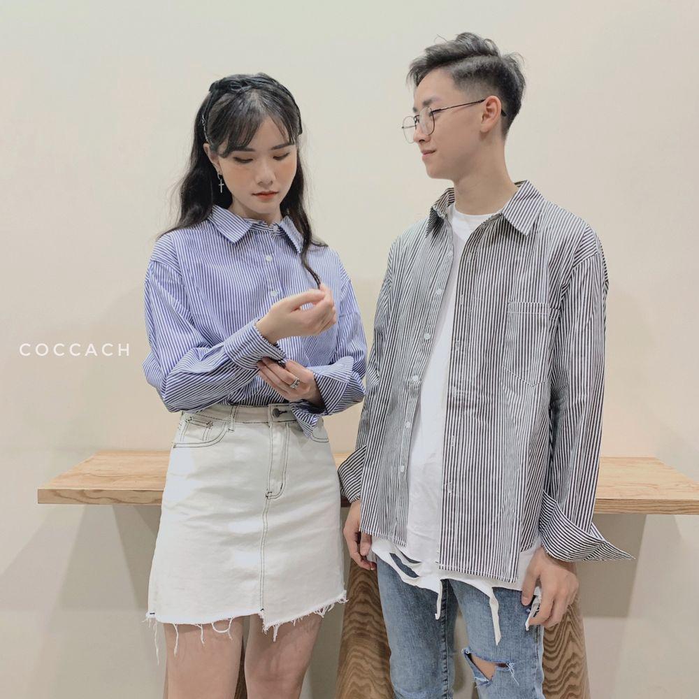 Áo sơ mi kẻ đuôi tôm SM1858