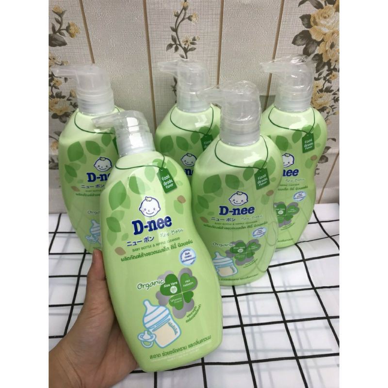 (MẪU MỚI) Nước Rửa Bình Sữa Organic Dnee Dạng Chai 620ml  Và Túi 600ml CHUẨN HÀNG THÁI