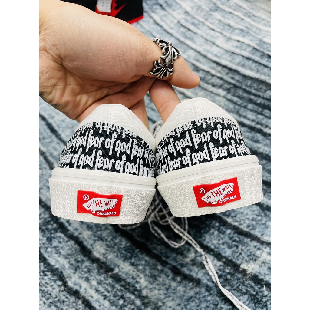 GIÀY 𝐕𝐀𝐍𝐒 FOG FEAR OF GOD LÓT GÓT DA - GIÀY 𝐕𝐀𝐍𝐒 DÂY CHỮ