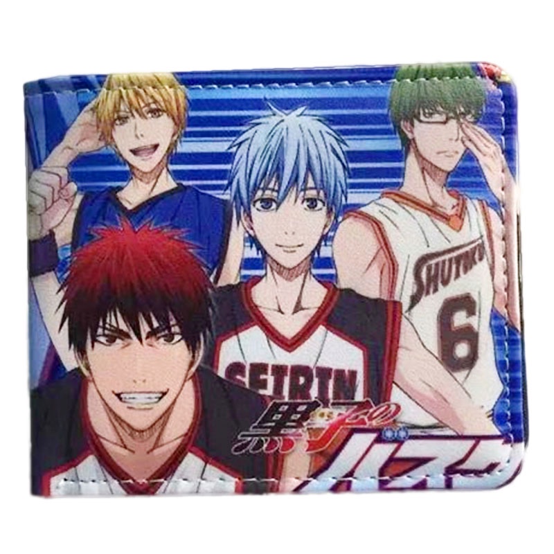 Ví Ngắn Mini Bằng Da PU In Hình Kuroko's Basketball