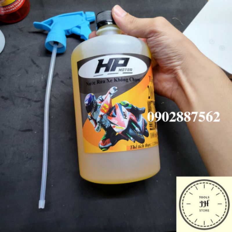 nước rửa xe không chạm HP MOTOR 1 lít (tặng 200ml, dạng xịt)