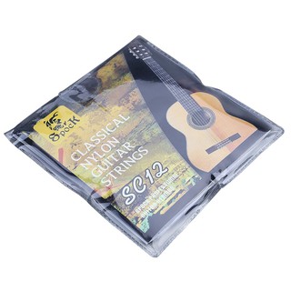 spock Classic Guitar Six Strings SC12 Nylon Silver Plating Set Super