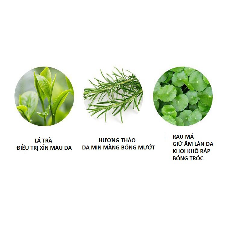 Mặt Nạ Trà Xanh Thảo Mộc Chống Nắng Dưỡng Trắng Da
