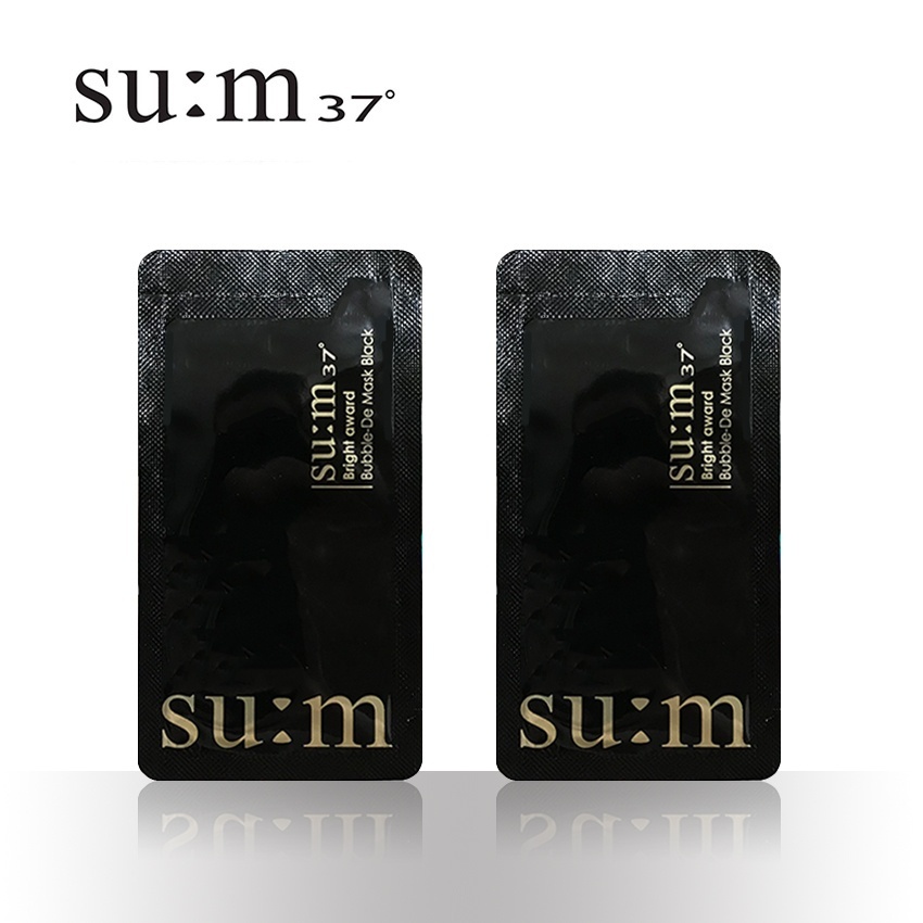 Mặt nạ sủi bọt Sum 4.5ml/gói  - Mặt nạ thải độc Sum 37 - Mặt nạ thải độc Su:m37. mặt nạ sủi bọt trắng đen Sum - Mặt nạ s