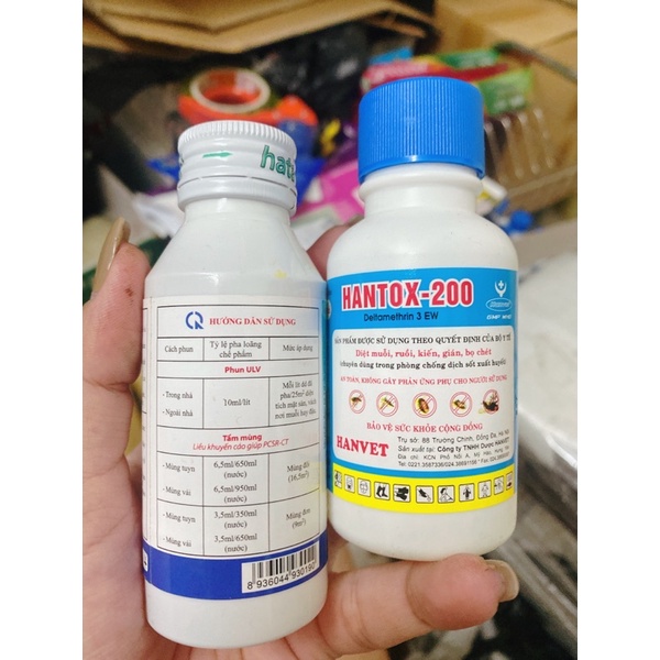 Diệt Sạch Bọ Chét Har 100ml + Hantox 100ml