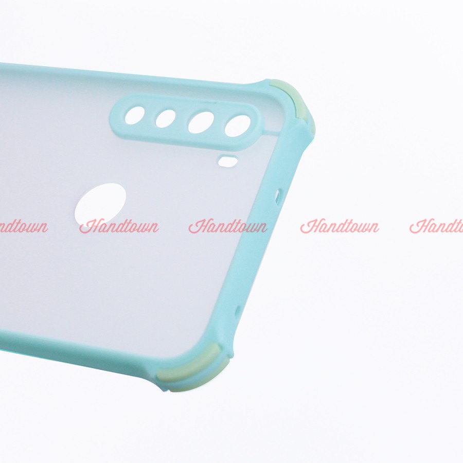 Ốp Lưng Chống Sốc Nhám Xiaomi Redmi Note 8 Viền Màu Thời Trang TPU Viền Dẻo Lưng Cứng