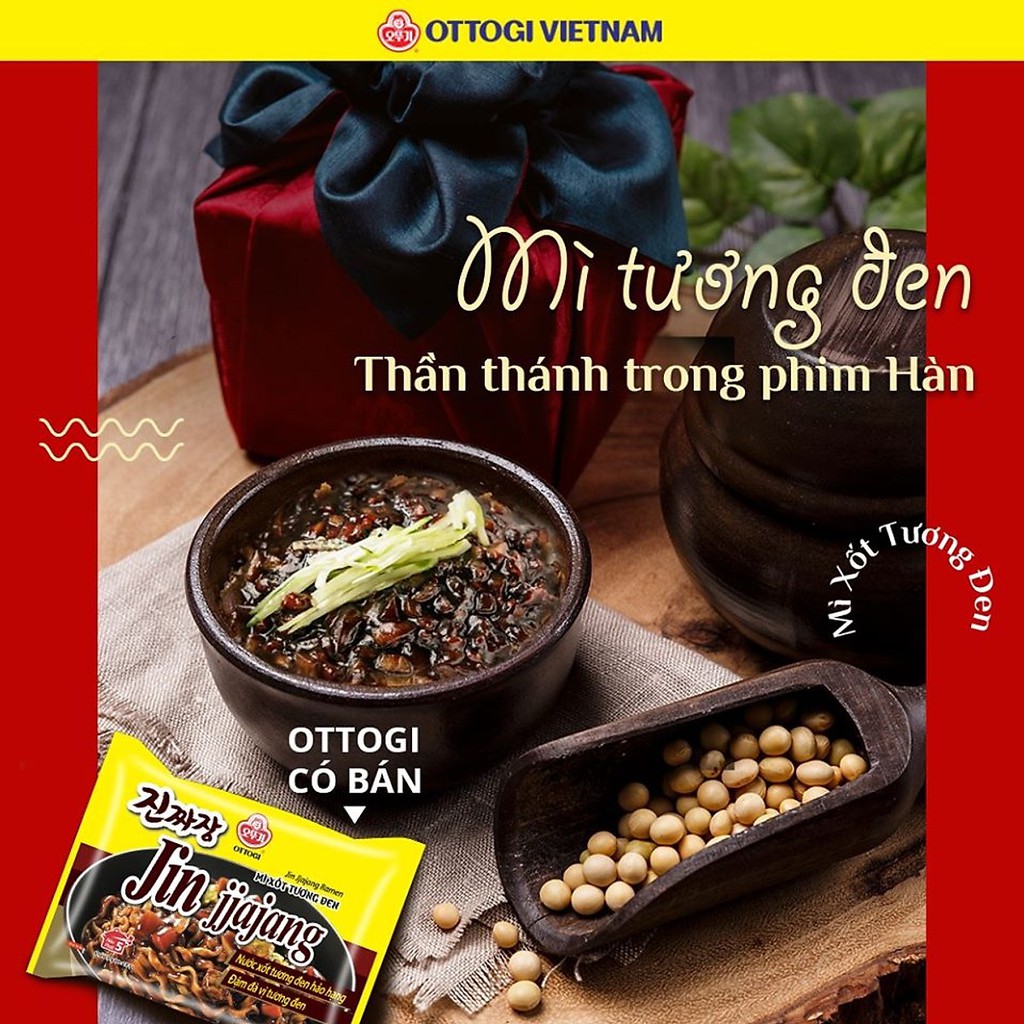 Mì tương đen Ottogi Jin Jjajang gói 135gr