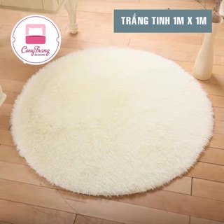 Thảm lông tròn - Thảm lông tròn trải sàn đường kính 1mx1m