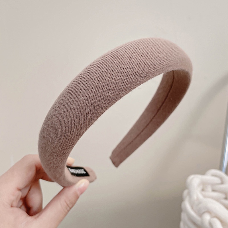 Băng Đô Cài Tóc Màu Cà Phê Phong Cách Retro Hàn Quốc Mới 2021