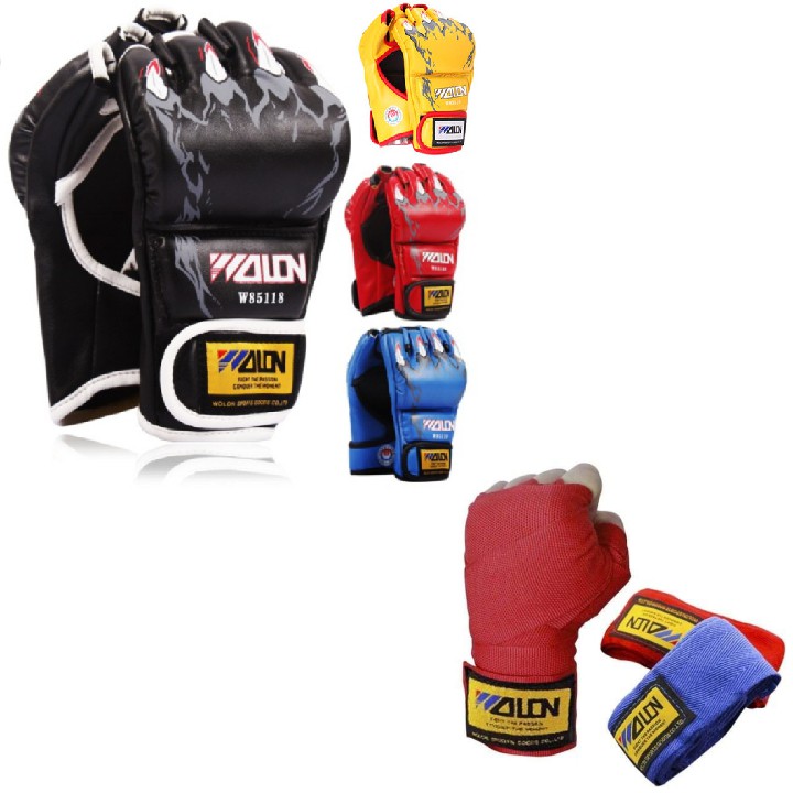 Găng tay mma boxing đấm bốc rồng lửa UFC chuẩn thi đấu, dành cho đấm bốc, boxing, mma, bảo hành 2 tháng