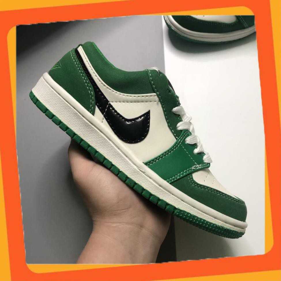 Giày JD1, Giày Sneaker JD1 Cổ Thấp Green Low Da PU Cao Cấp Full Size Nam Nữ | JDXL007